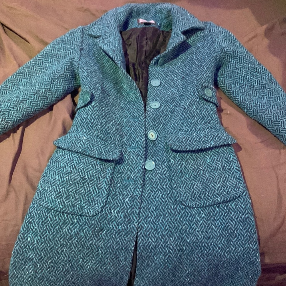Rothschild blue pea coat Size 10, Runs Small